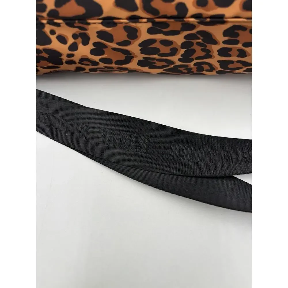 STEVEN Steve Madden Brown Leopard Nylon Tote Crossbody Bag Travel Purse NEW
